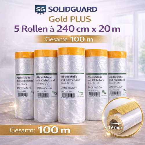 Abdeckfolie mit klebeband - mit,